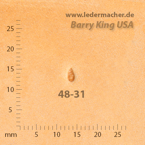 Barry King USA - Pebble Grounder Teardrop - Size 1